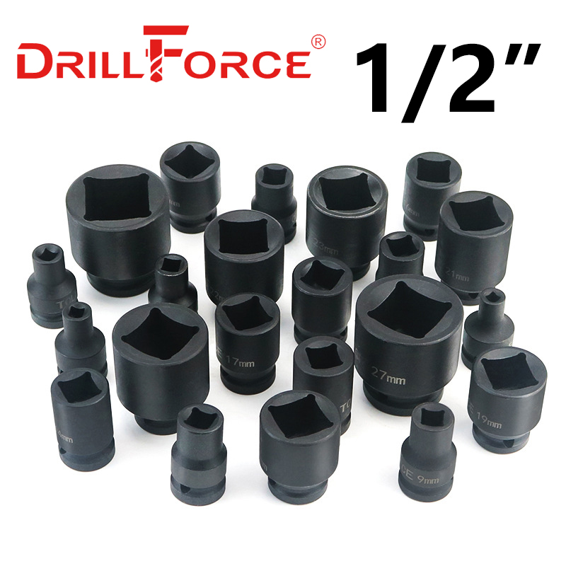 Power Tools Pneumatic - Drillforce 5-30mm 임팩트 렌치 소켓 스퀘어