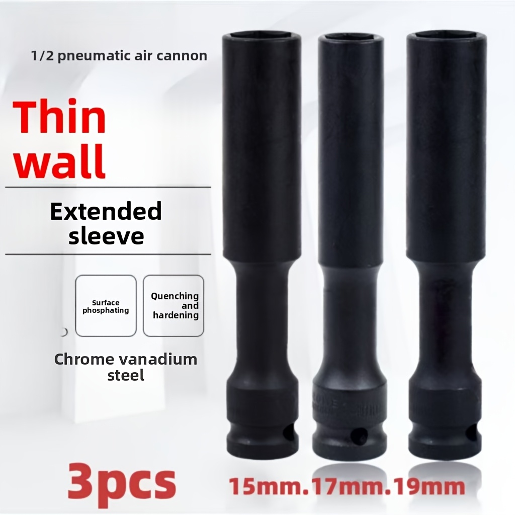 Power Tools Pneumatic - 1/3개 1/2인치 확장형 얇은 벽면 임팩트