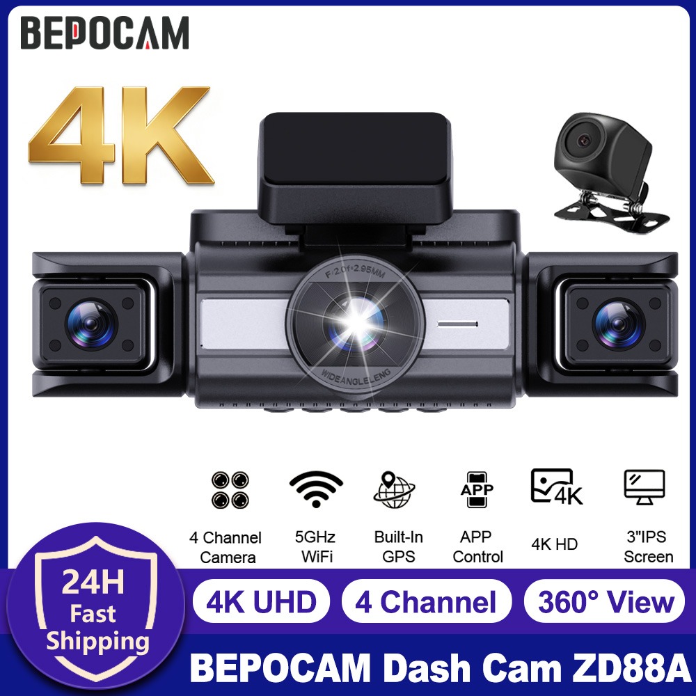 베포캠 4채널 블랙박스 4K 전방 카메라 360 °   - Power Tools China 리뷰 및 가격