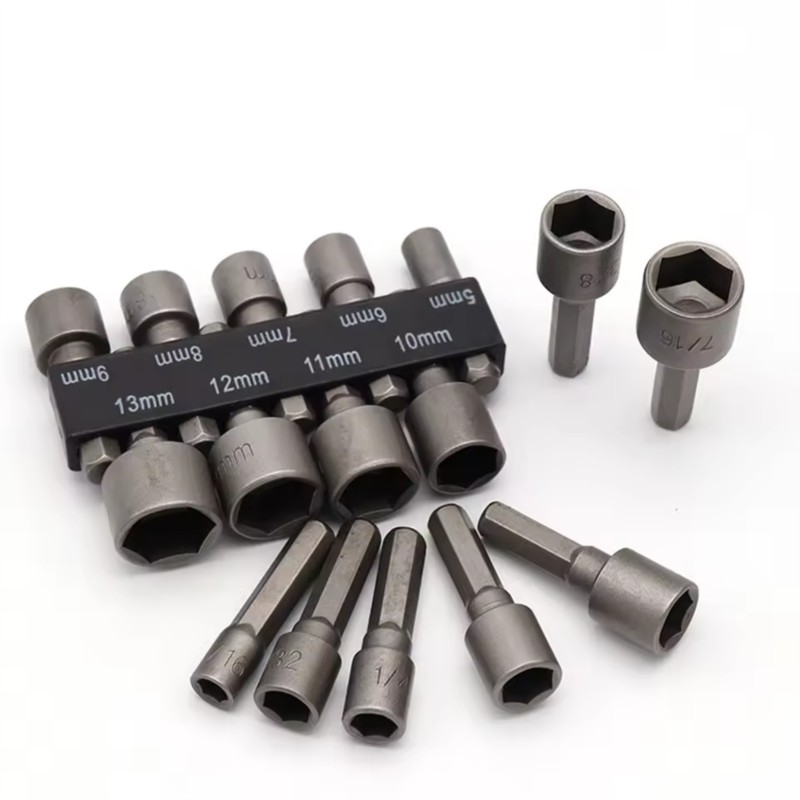 9/14Pcs 세트 소켓 렌치 전원 드릴 비트 너트 드 - Power Tools Pneumatic 리뷰 및 가격